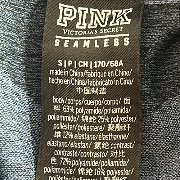 PINK Seamless Blue Two Tone Athletic Leggings Women’s Size Small - Picture 4 of 5